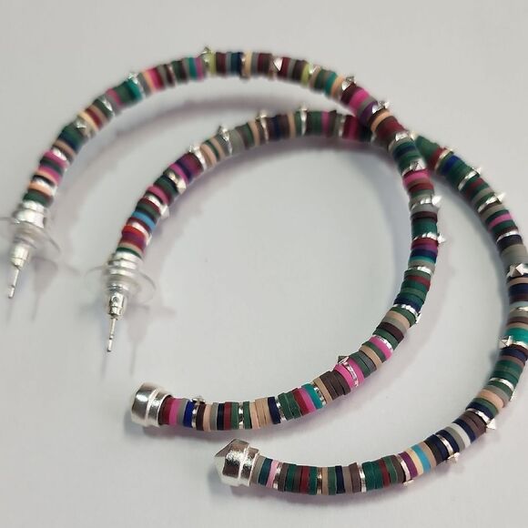 Kendra Scott Multicolor Hoop Earrings Reece - Picture 6 of 6